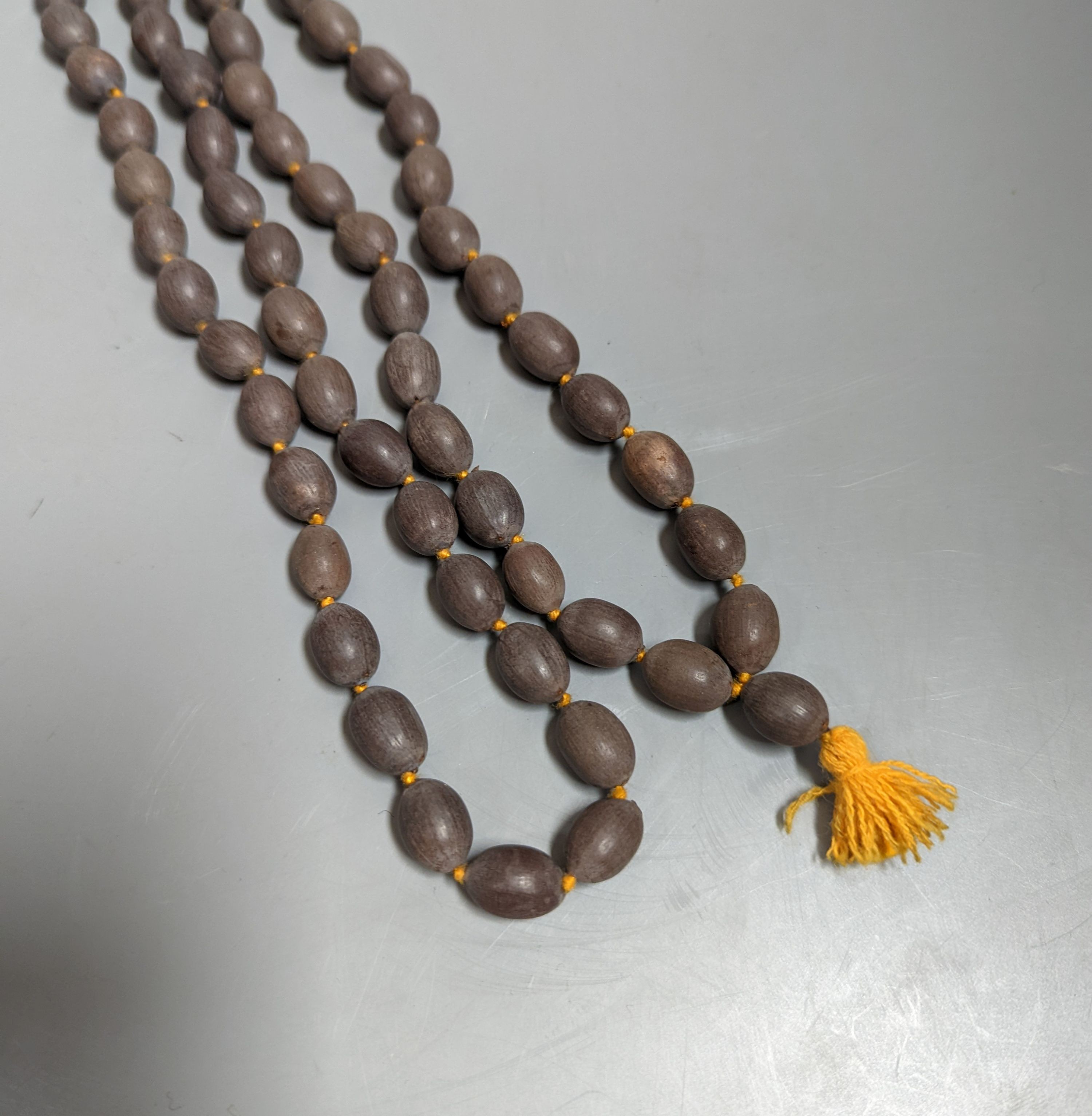 A Buddhist lotus bead rosary
